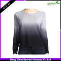 Suéter de la cachemira del algodón de las mujeres del color del gradiente 16FZCAS17